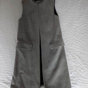 ZARA WOMAN Gray Sleeveless Vest Coat